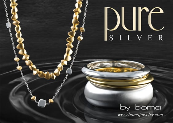 Pure Silver jewelry by Boma.  Beautiful designs and veery light weight