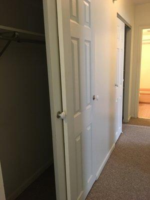 Hallway closet space