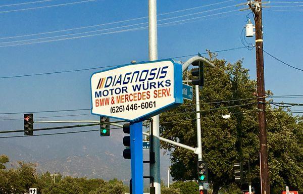 Signage that can be seen from Foothill Blvd. and 1st Ave.