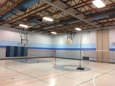 Badminton courts!