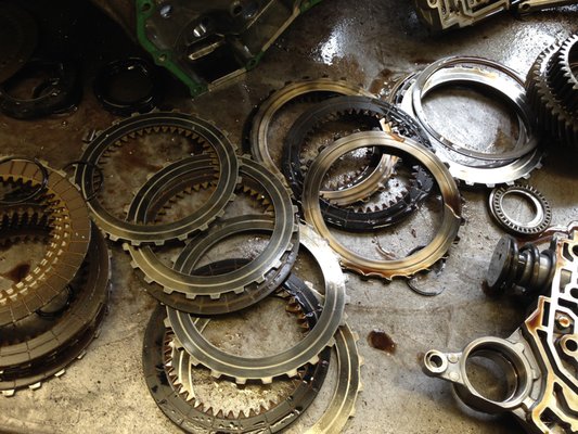 Automatic Transmission burnt clutches & steels. Northampton Transmission