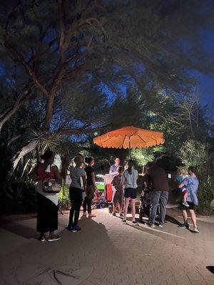 Breezy pop stand at Desert Botanical Flashlight nights.