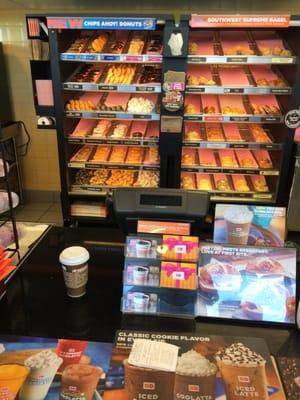 Donut inventory and my coffee