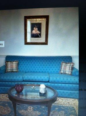 Just the couch---full sized and picture on the wall if interested