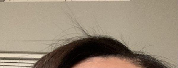 Hair sticking up everywhere. Cannot pat it down even after mutiple washes.