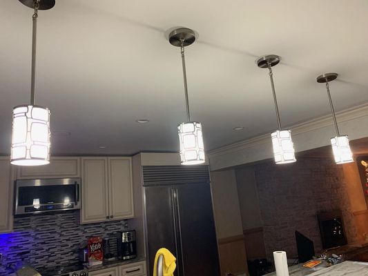 Lighting pendants for kitchen renovation