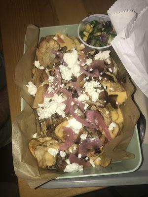 Pork belly nacho