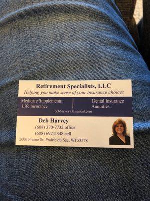 Retirement Specialists, LLC. Deb Harvey.