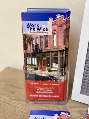 Work the Wick trifold brochure