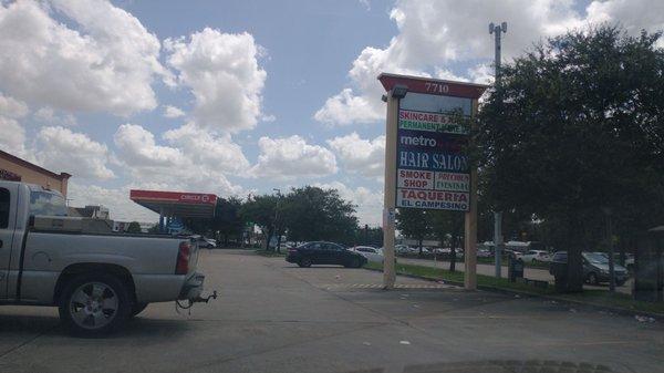 Strip mall sign