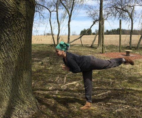 Yoga with trees!