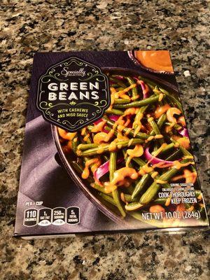 Green Beans w/ Cashews and Miso Sauce