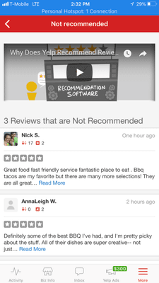 These are reviews that yelp has removed