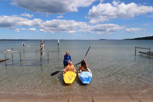 Kayaking - Aussie Watersports at Bayshore Resort Kayak Rental Traverse City