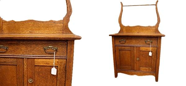 Solid Oak Washstand Rare Find! Just Listed!