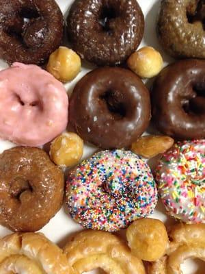 Assortment of cake donuts