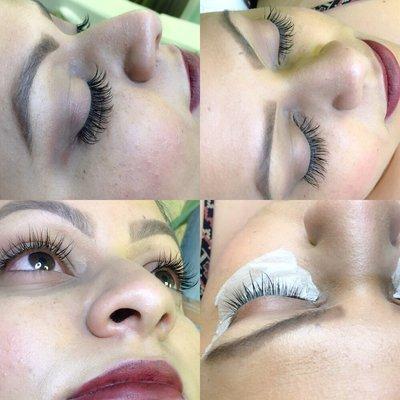 One to one lash application. Enhancing your natural beauty.