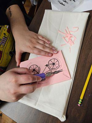 Linoleum Block Printing Class