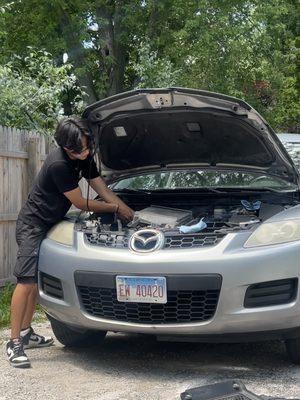 Sparkplugs Change On A Mazda CX-7