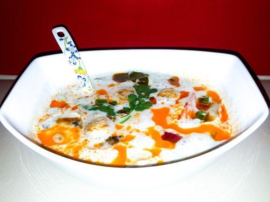 Tom kha with chicken