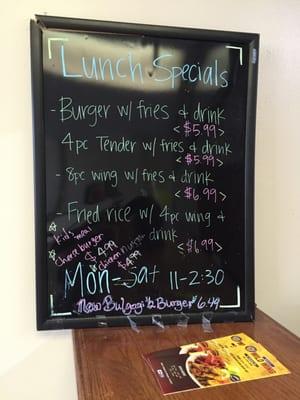 Lunch special yall!!! Forreal a steal!