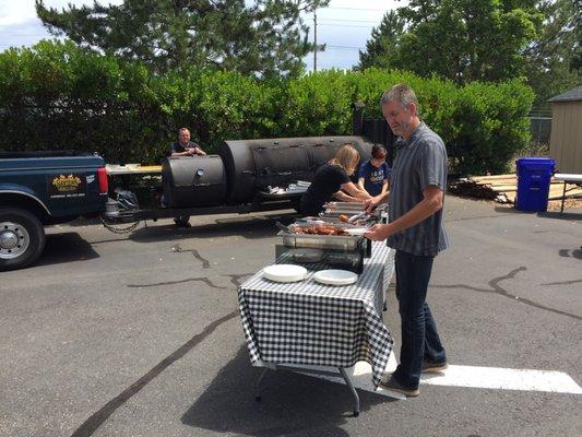 Father's Day barbecue catered by Slabtown Ribs & BBQ