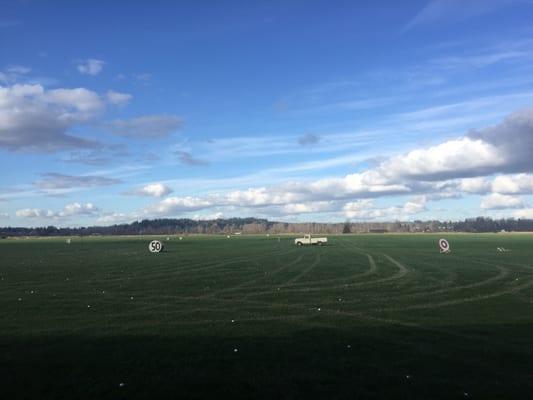 Beautiful day to hit balls