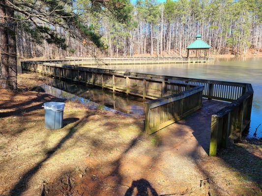 Nice boardwalk across the lake.