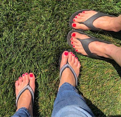 Our beautiful pedicures.