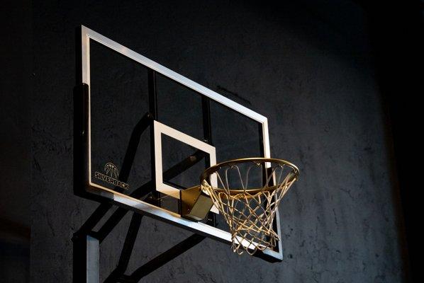 We have one of the few indoor basketball half courts in the city.