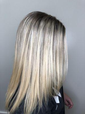 Lovely blonde highlights  By:Victoria