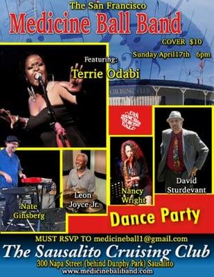 Medicine Ball Dance Party featuring Terrie Odabi in Sausalito.