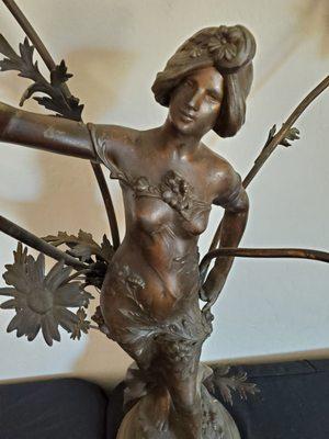 FRENCH BRONZE ARCADIA LAMP