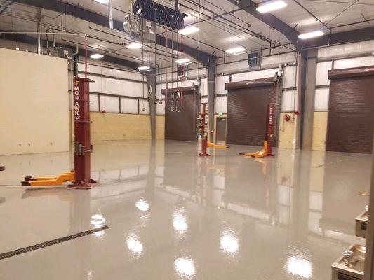 Epoxy floor, concrete polishing, polished concrete