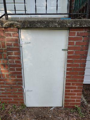 Built new door for basement