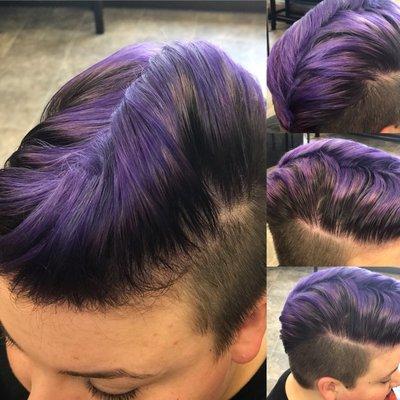 Shadow root faded to purple