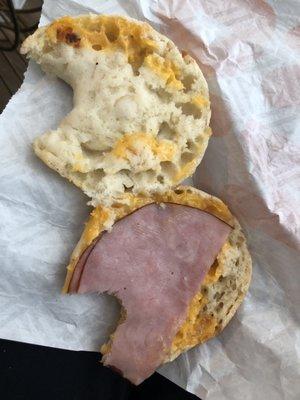 Ham "egg" and cheese