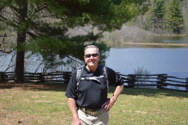 George Luther, guide, former Park Ranger with National Park Service and guide at Outdoor Center on the Biltmore Estate