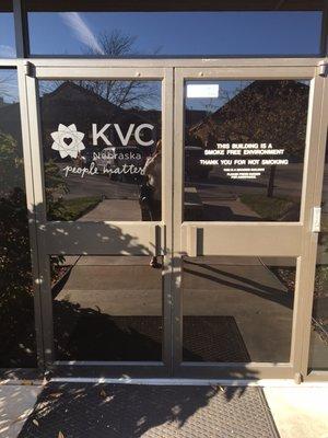 KVC Nebraska front doors