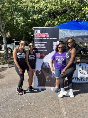 Stick Shift Fitness Volunteers at a Church Event