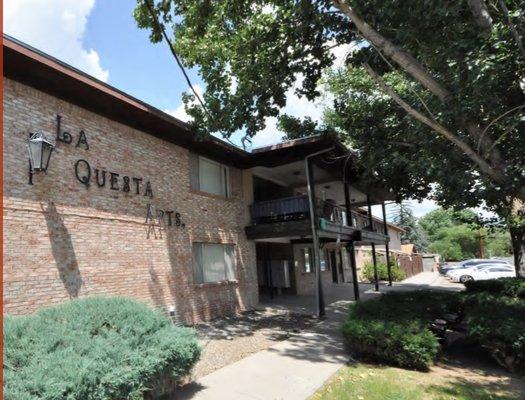 Entrance to La Questa, 32 units close to Western New Mexico University (WNMU)