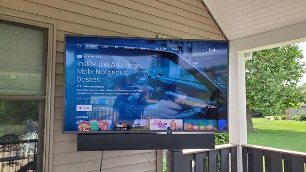 Interested in an outdoor TV?  Contact us today.