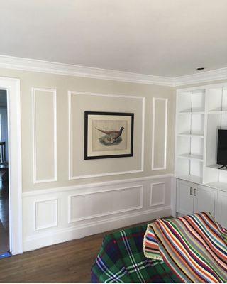 Painted wall and millwork.