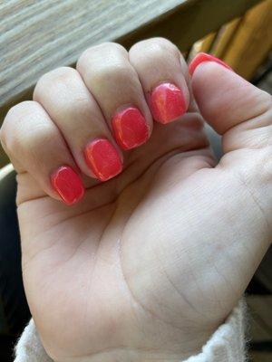 Different length nails