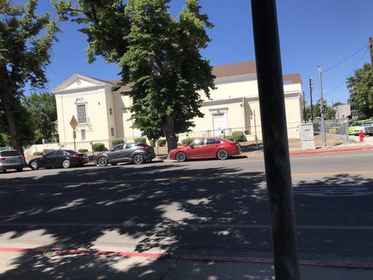 Proposed apartments will be along this side and behind the theater. They are NOT tearing down the historic building.