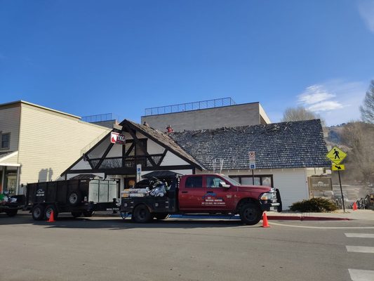 New shingle project in Downtown Jackson, Wy.