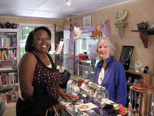 Wonderful New Age Bookstore at Harmony Grove Spiritualist Assn., run by  Rev. Celeste Brock and a troop of volunteers. i