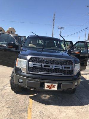 Regular Full Auto-Detailing did on a black Ford truck.