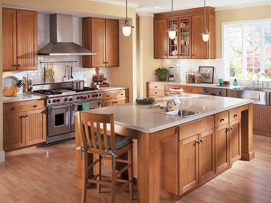 One of our kitchens, featuring Homecrest cabinets