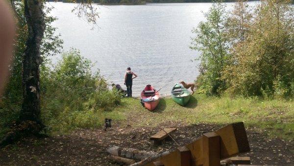 At cabin#3 on red shirt lake.